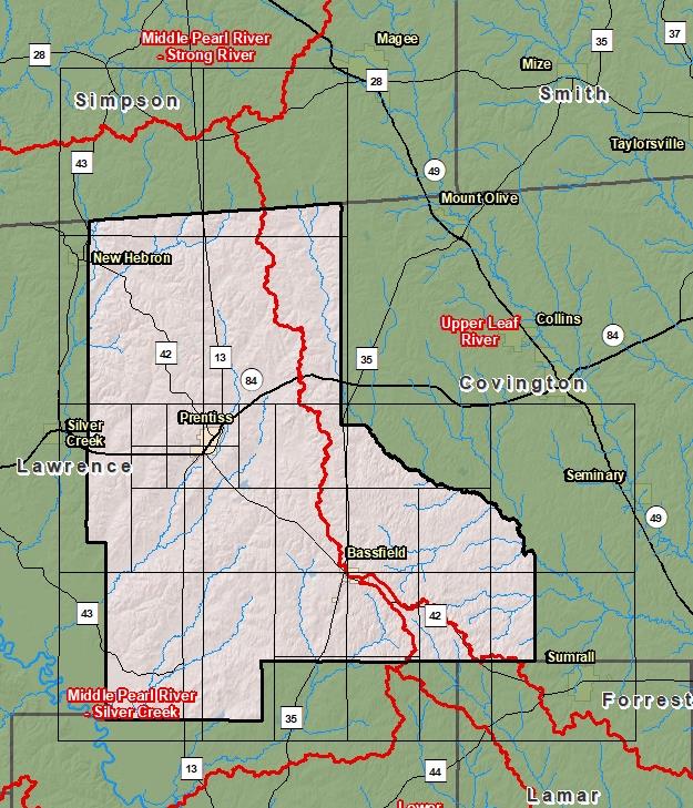 Risk Map Jefferson Davis County
